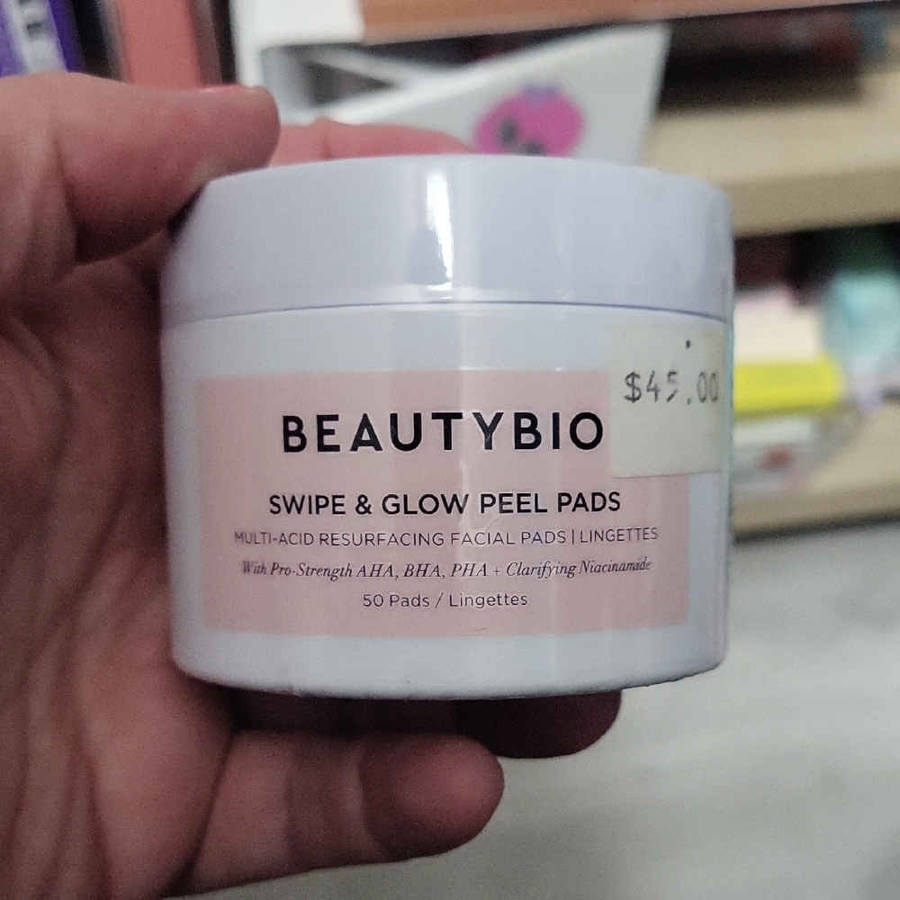 BeautyBio Swipe & Glow Peel Pads - White and Pink